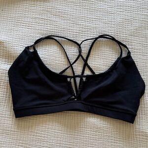 FP Movement by Free People Black Strappy Sports Bra